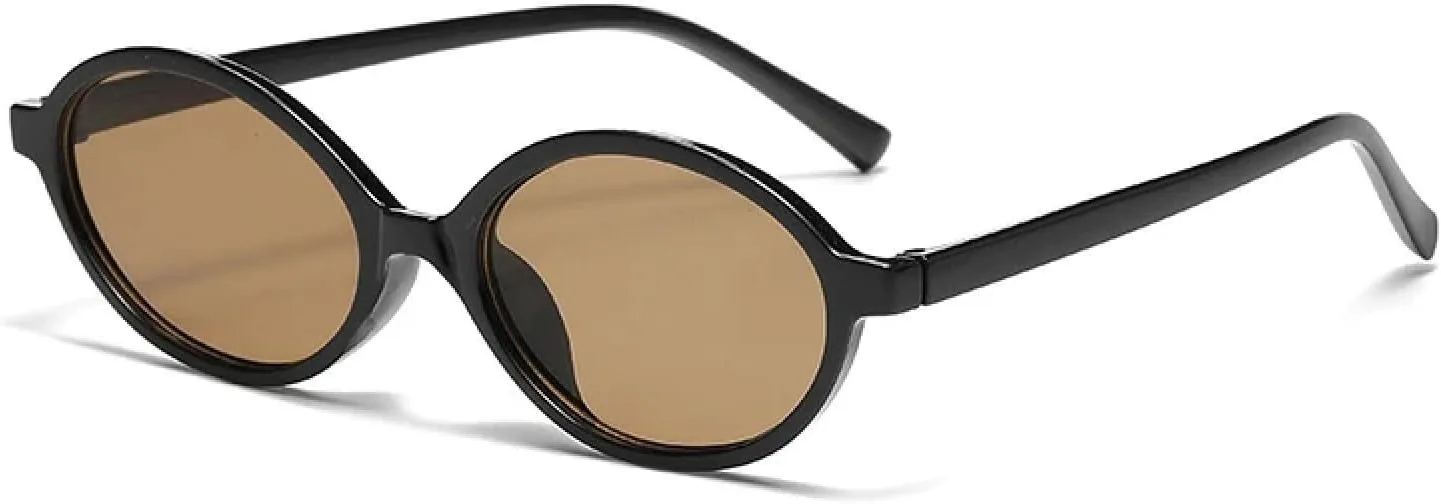 

Солнцезащитные очки в винтажной оправе, модные ретро-очки, солнцезащитные очки с защитой от УФ-излучения UV400, женские защитные очки SZVVBKK, Black Brown