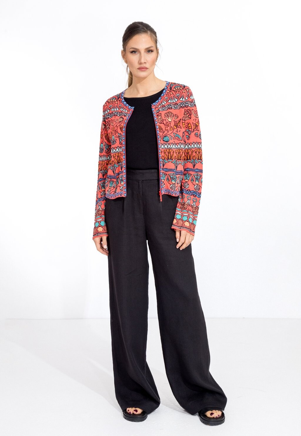 

Кардиган ZIP PAPYRUS MOTIF Ivko, красный