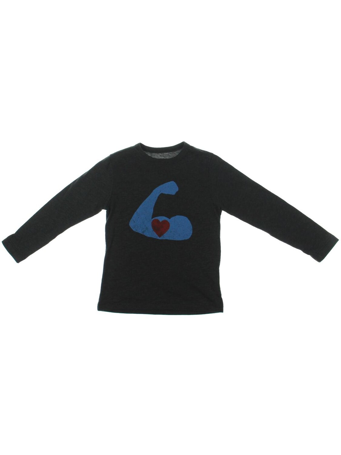 

Футболка с длинными рукавами и рисунком для малышей J Crew, цвет Charcoal