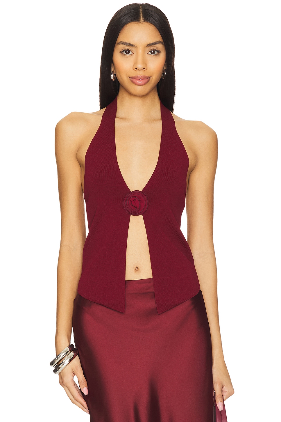 

Топ на шее Dixie More To Come, oxblood