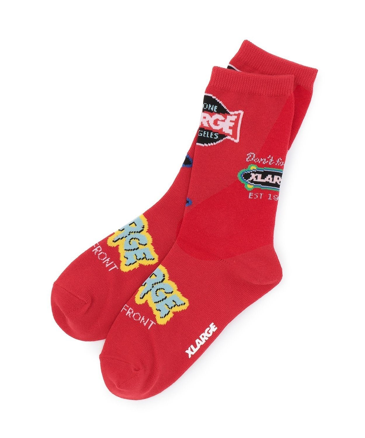 Носки с разноцветным логотипом XLARGE KIDS, Red