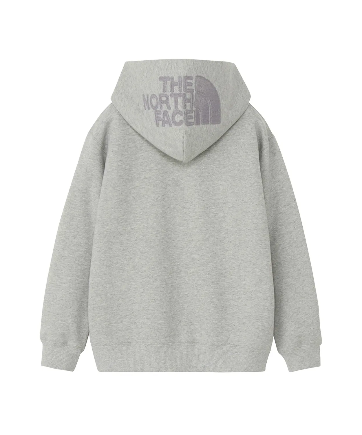 Детская куртка-свитшот The North Face с логотипом, фиолетовая — фото 3