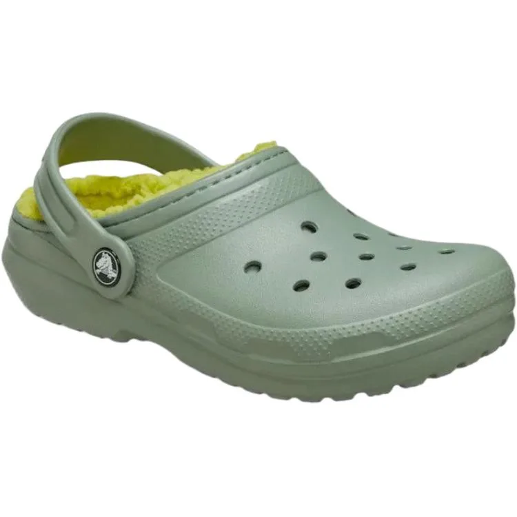 Классические водонепроницаемые сандалии-клоги для детей Crocs, зеленый — фото 4