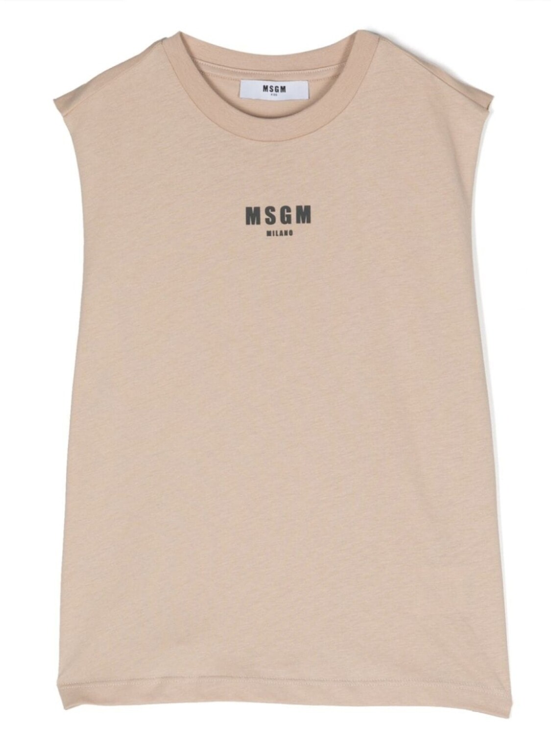 

Топ с логотипом MSGM Kids, бежевый