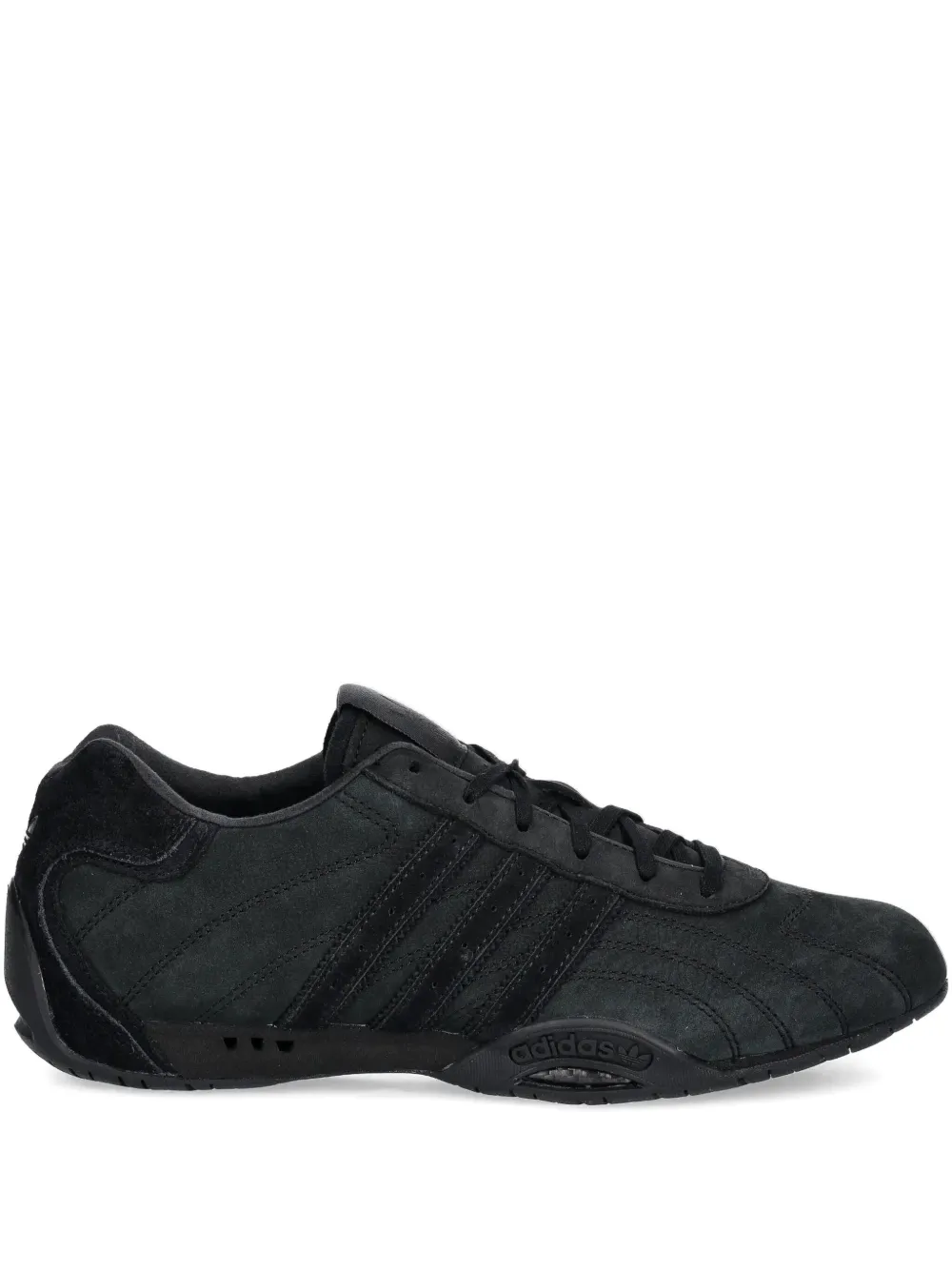 

Замшевые кроссовки Adiracer Lo с тремя полосками Adidas, черный
