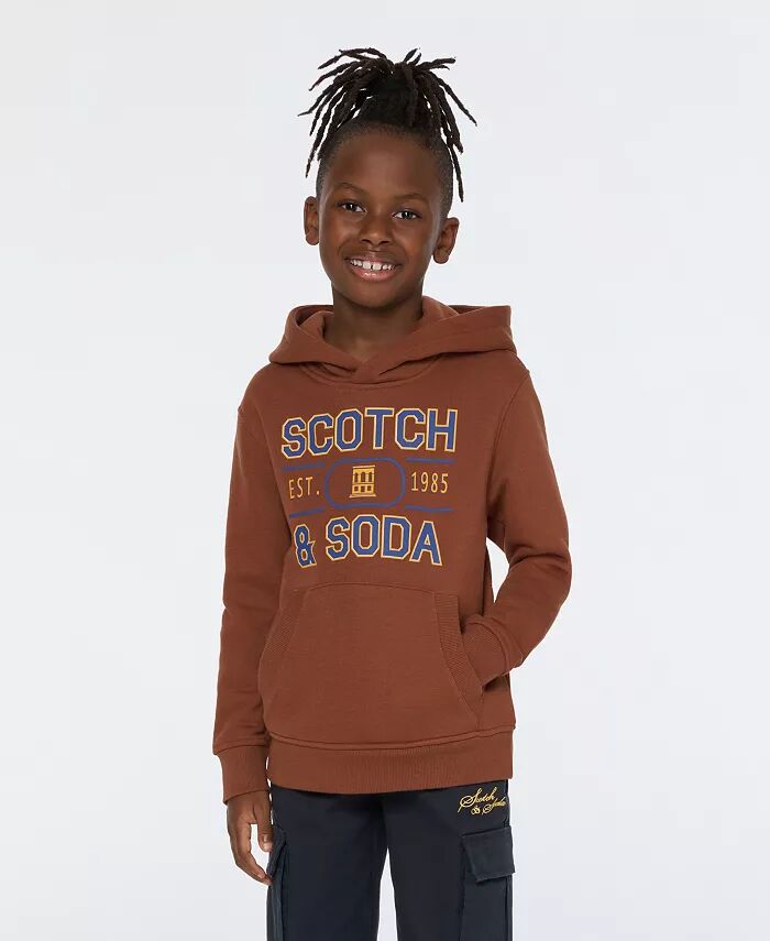 

Толстовка с капюшоном из флиса с рисунком для больших мальчиков SCOTCH & SODA