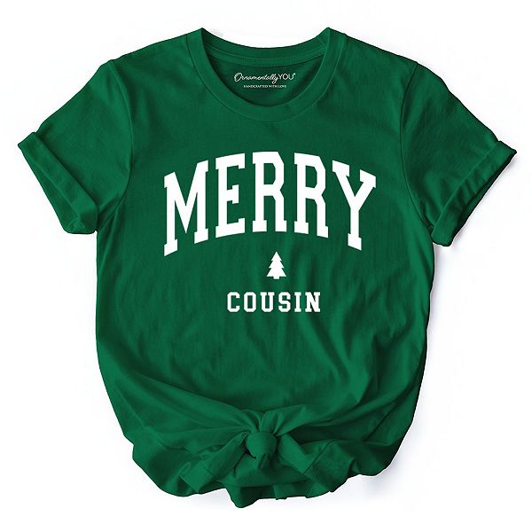 

Ретро футболка Merry Cousin для семейного праздника Ornamentallyyou, Evergreen, Зеленый, Ретро футболка Merry Cousin для семейного праздника Ornamentallyyou, Evergreen