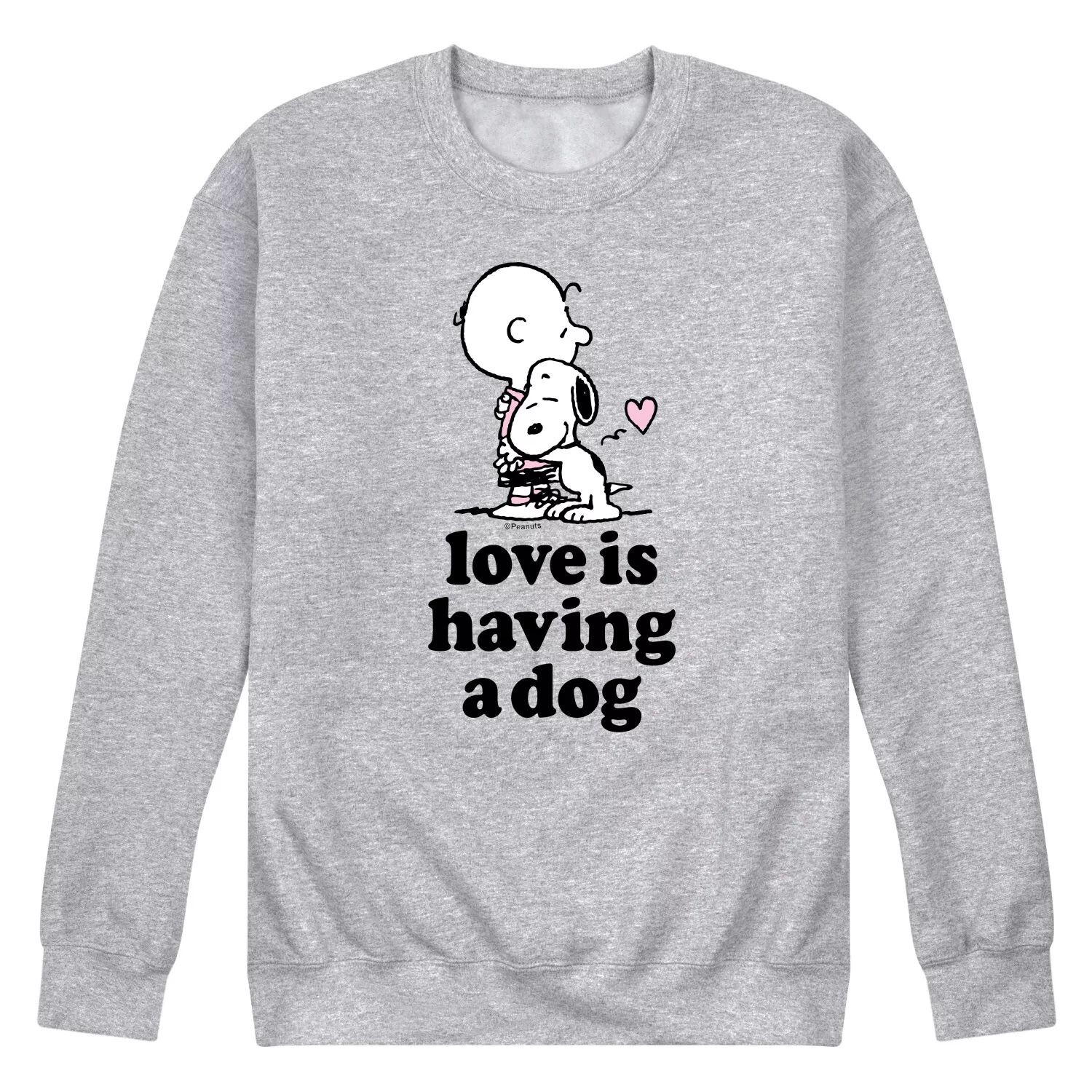 

Мужской свитшот с собакой Peanuts Love Is Have Dog Licensed Character