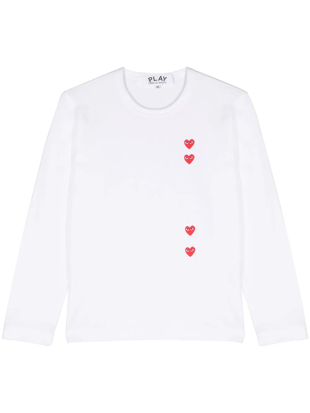 

Футболка с принтом Comme Des Garçons Play, белый