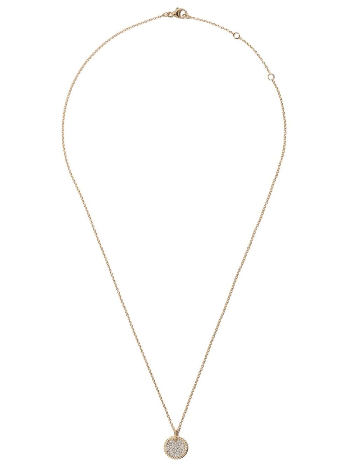 

Колье Cable Collectibles из желтого золота с бриллиантами David Yurman, золотой