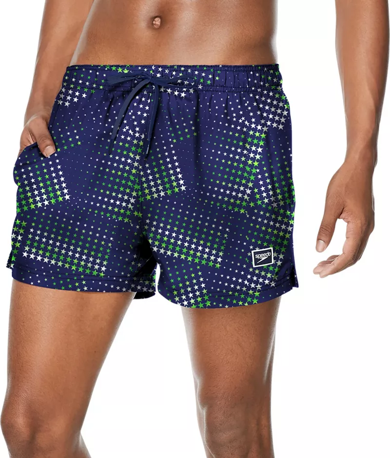 

Мужские шорты для волейбола Speedo Vibe Starry Nite Sky 14 дюймов, темно-синий/зеленый