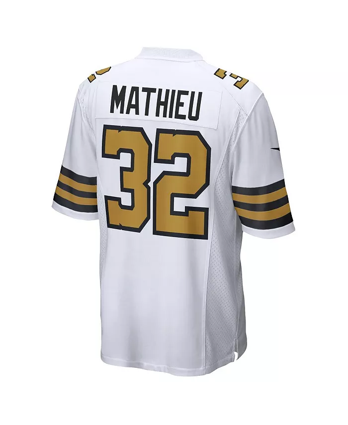 Мужская игровая футболка New Orleans Saints Тайранн Матье белого цвета Nike — фото 2