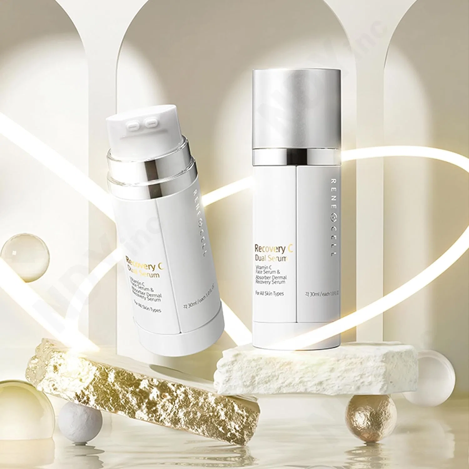 Сыворотка для лица Renesel Recovery C Dual Serum с витамином C, 30 мл + 30 мл — фото 2