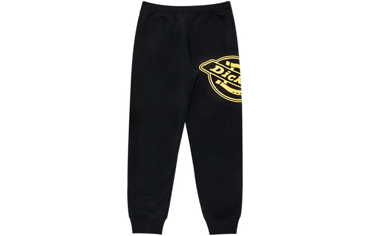 

Мужские трикотажные спортивные штаны Dickies, цвет Black-yellow logo