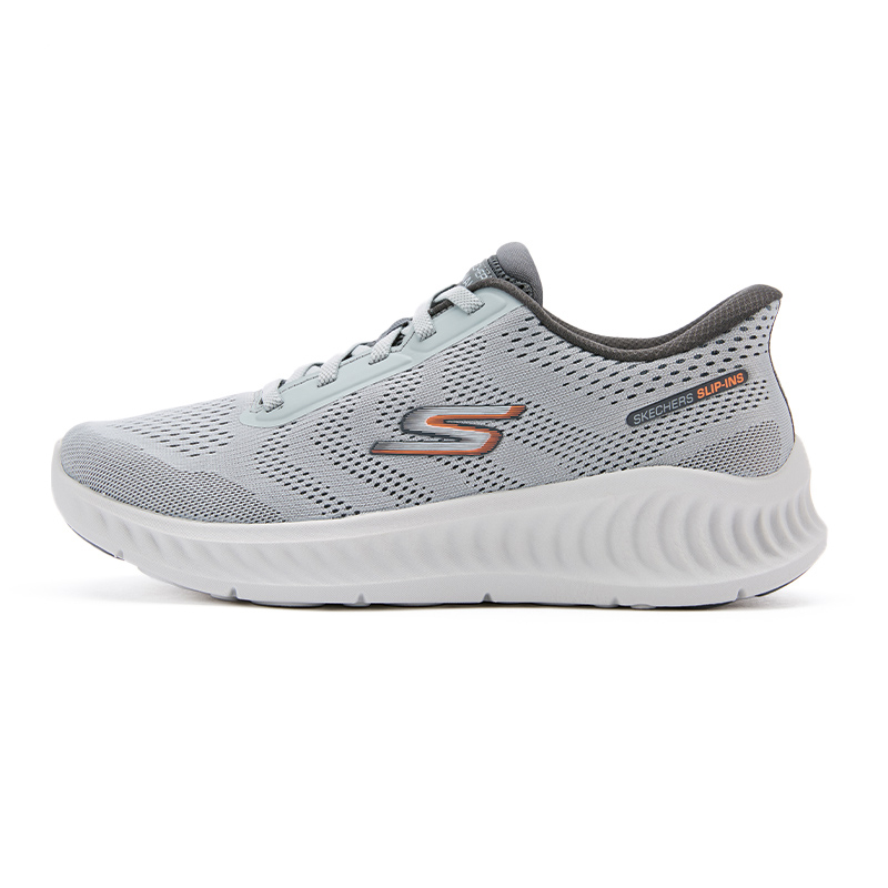 

Низкие повседневные туфли мужские серые Skechers, Gray