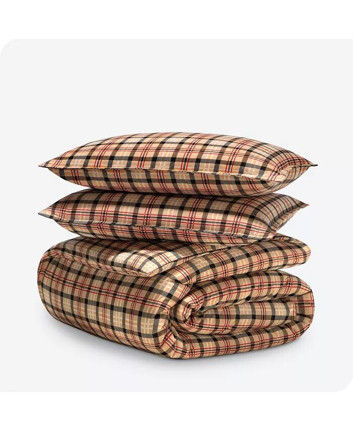 

Комплект пододеяльников из хлопковой фланели Twin/Twin XL Bare Home, синий