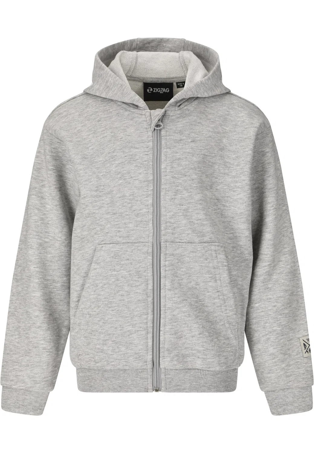 Толстовка на молнии 'Lumix' Zigzag, Light Grey