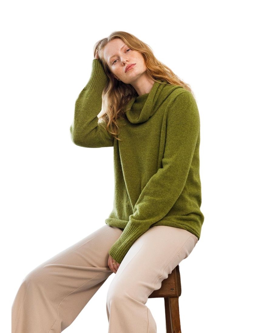 

Женский очень мягкий свитер с воротником-хомутом Celtic & Co, Fennel