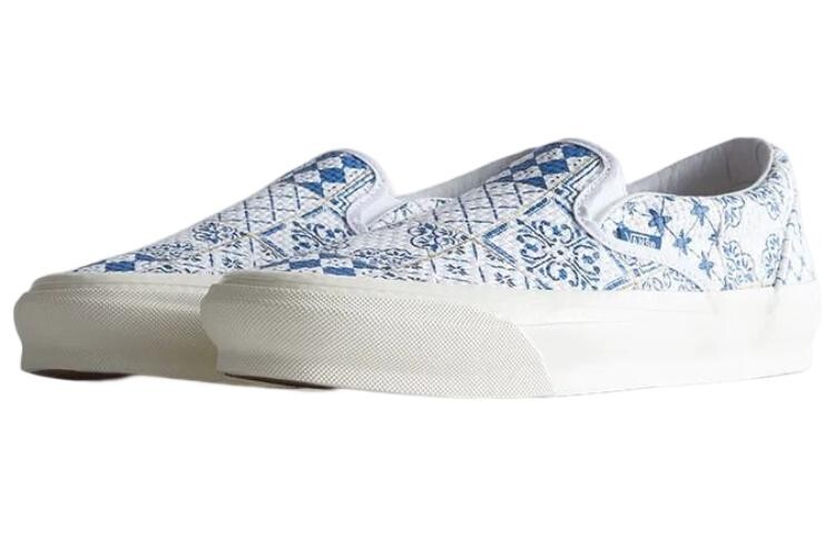 Кроссовки Vans Og Classic Slip-On Lx Kith For Vault Azulejo Tile — фото 3