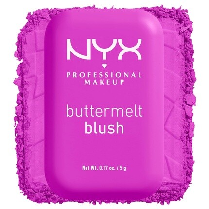 

NYX PROFESSIONAL MAKEUP Buttermelt Powder Blush Устойчивые к выцветанию и переносу румяна Vegan Formula All The Butta 12 0,17 унции