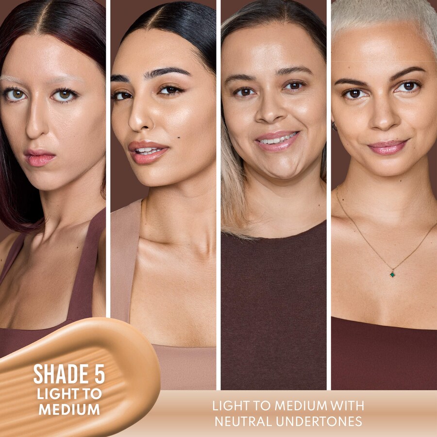 Бустер Danessa Myricks Beauty — Успокаивающая для кожи Yummy Skin Soothing Serum Skin Tint Foundation с пептидами и, 45 мл — фото 3