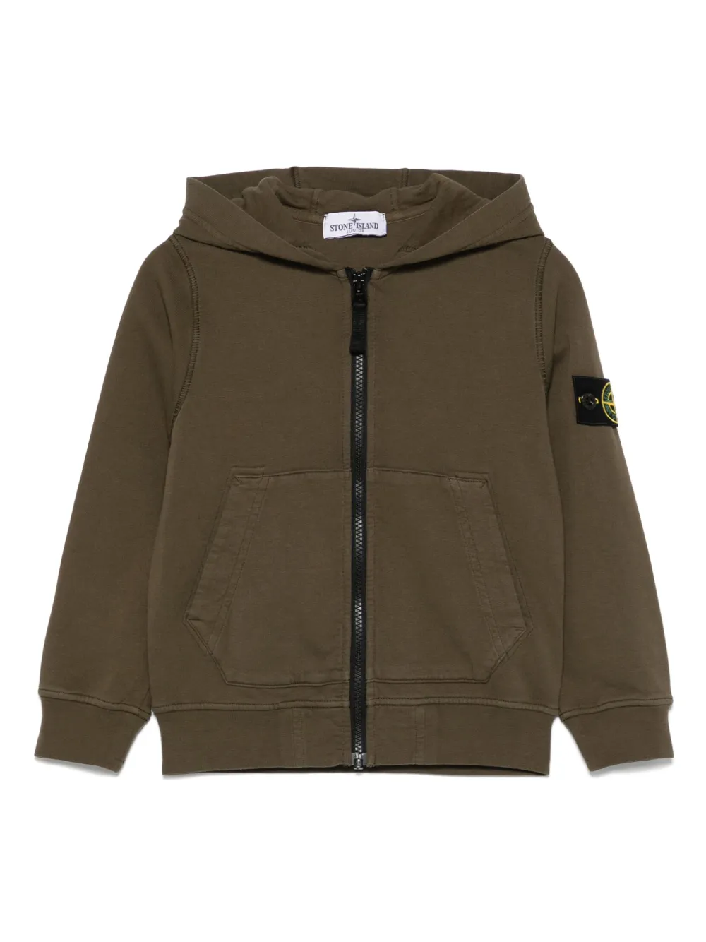 

Худи с нашивкой Compass Stone Island Junior, зеленый