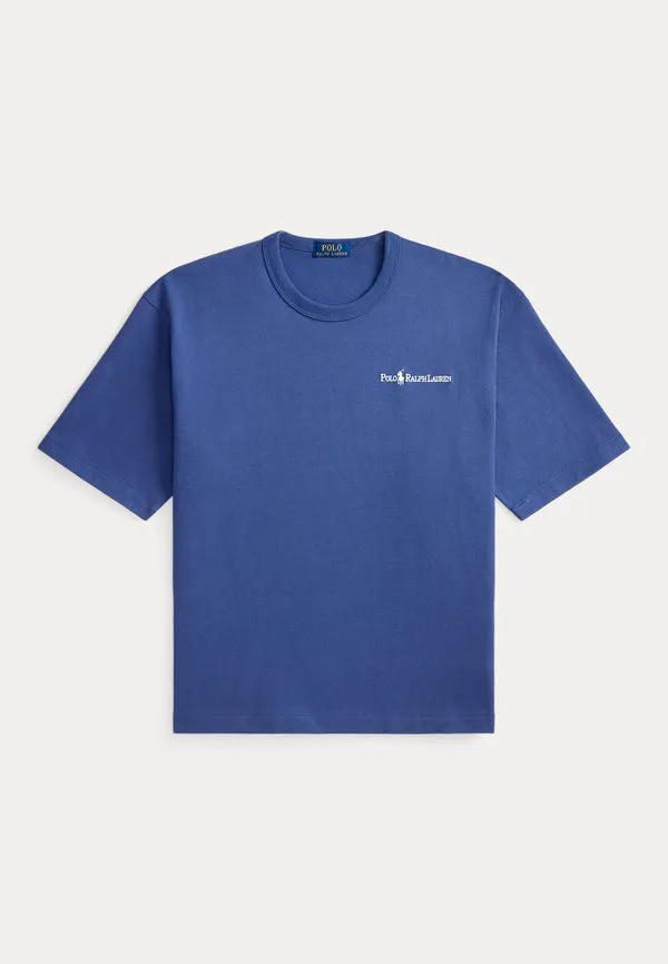 Футболка свободного кроя с логотипом, базовая футболка Polo Ralph Lauren, Earth Blue — фото 4