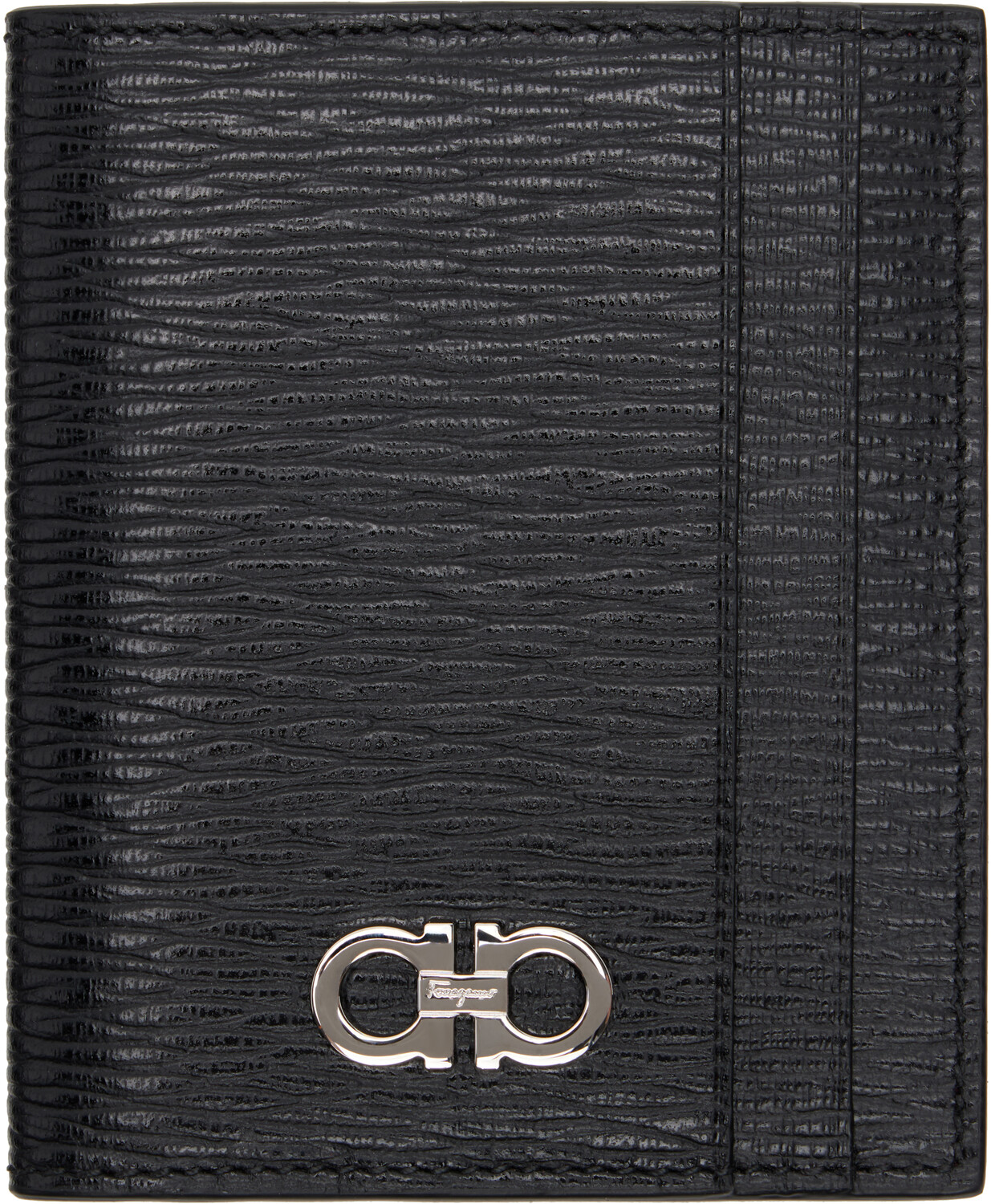 

Черный держатель для карт Gancini Ferragamo, Nero/Ferragamo red