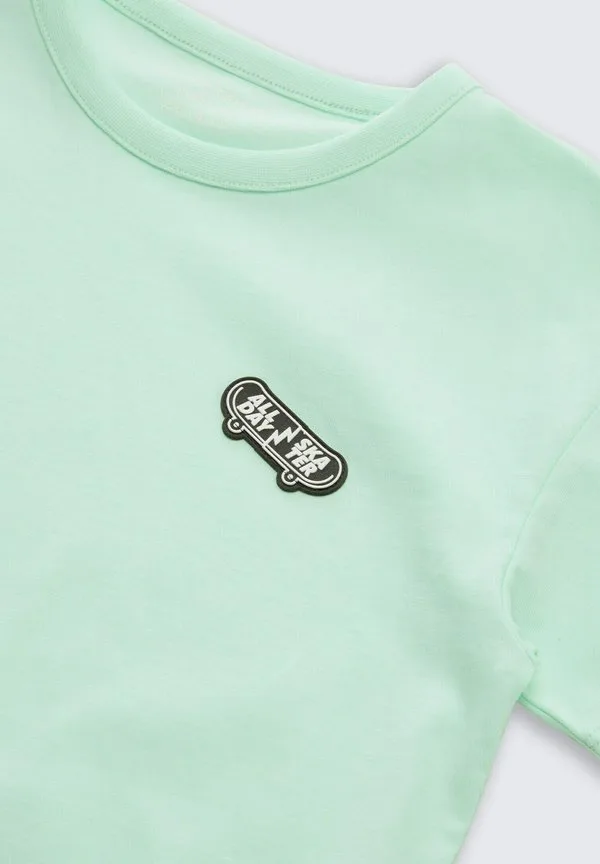 Футболка tom tailor, футболка оверсайз с принтом, футболка с принтом Tom Tailor, Light Bay Green — фото 3
