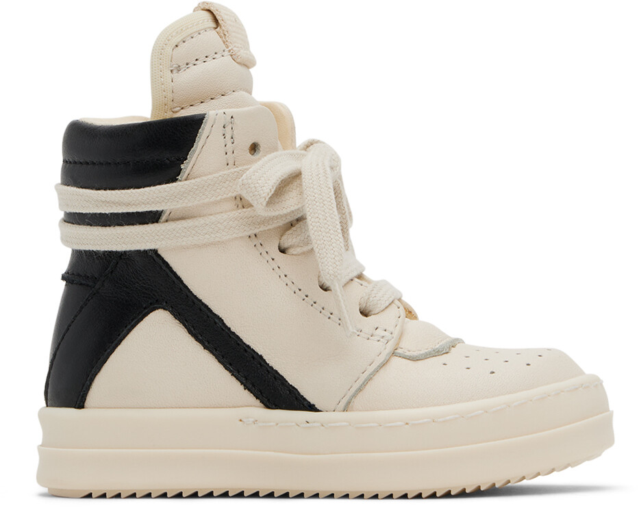 

Бело-черные кроссовки Babygeo Babygeo Rick Owens