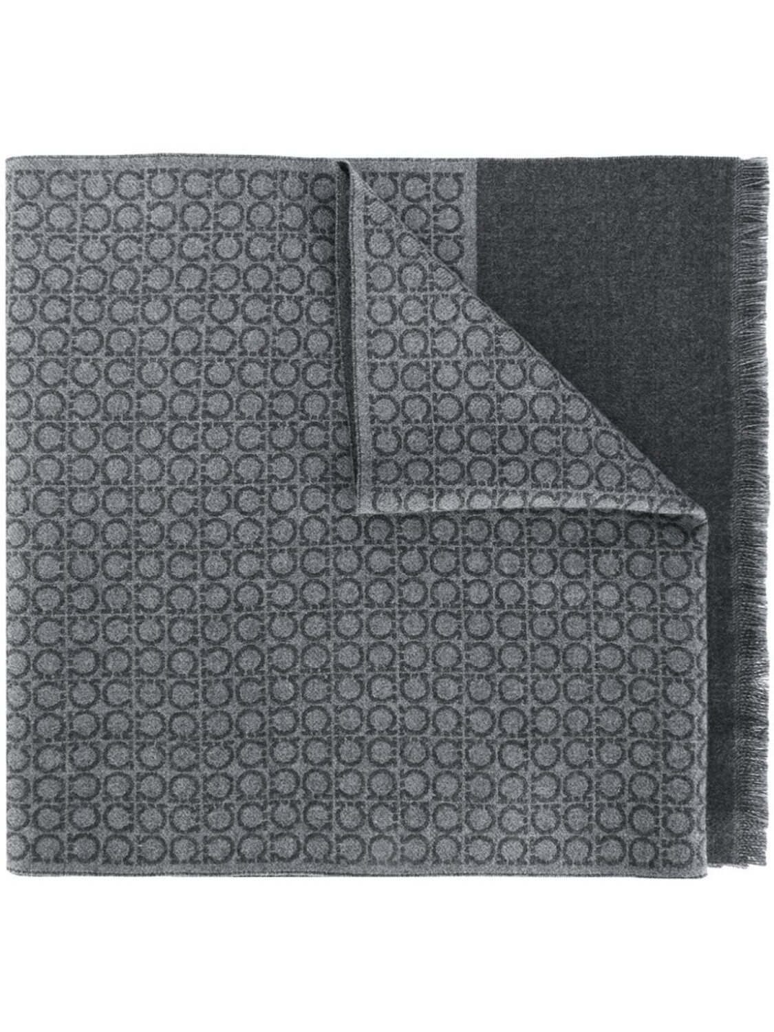

Ferragamo шарф 'Interlocked Gancini', серый