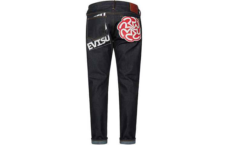 

Джинсы мужские деним синие Evisu, синий