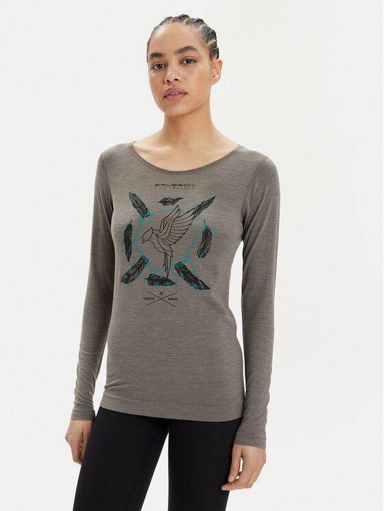 

Техническая футболка slim fit LS1415W Brubeck, серый