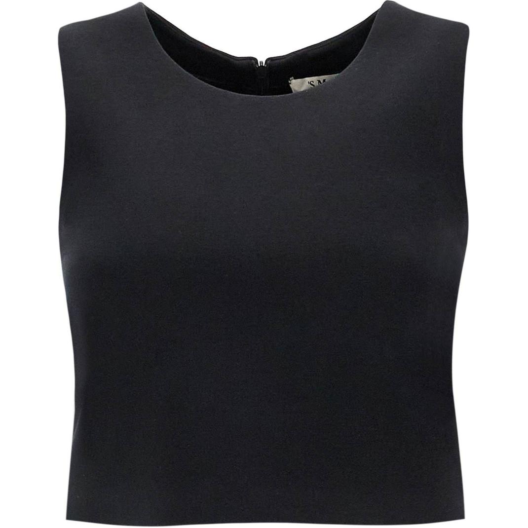 

Max Mara Dazzy топ с круглым вырезом и молнией на спине 'S MAX MARA, черный