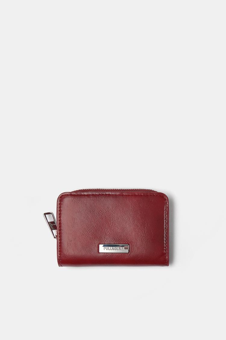 

Кошелек для монет Pull And Bear, бордовый