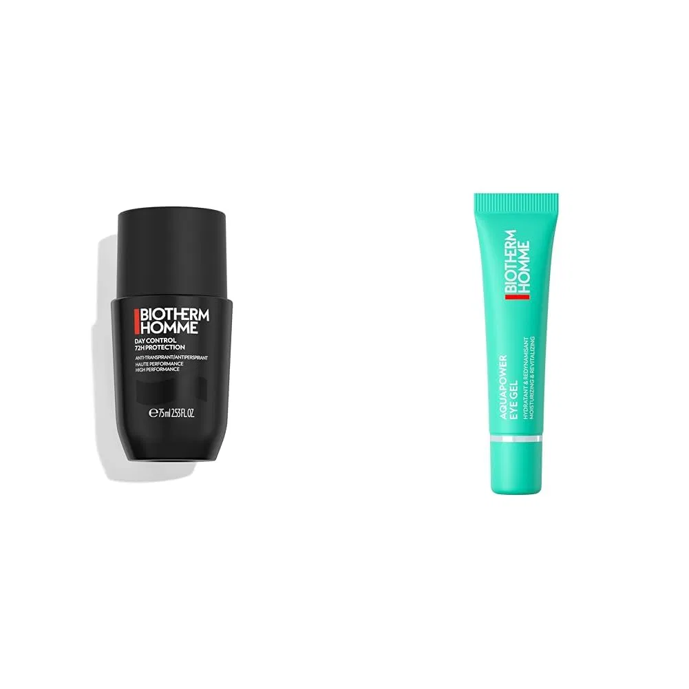 Набор Biotherm Homme: дезодорант Day Control 72H 75 мл и гель для глаз Aquapower 15 мл Biotherm