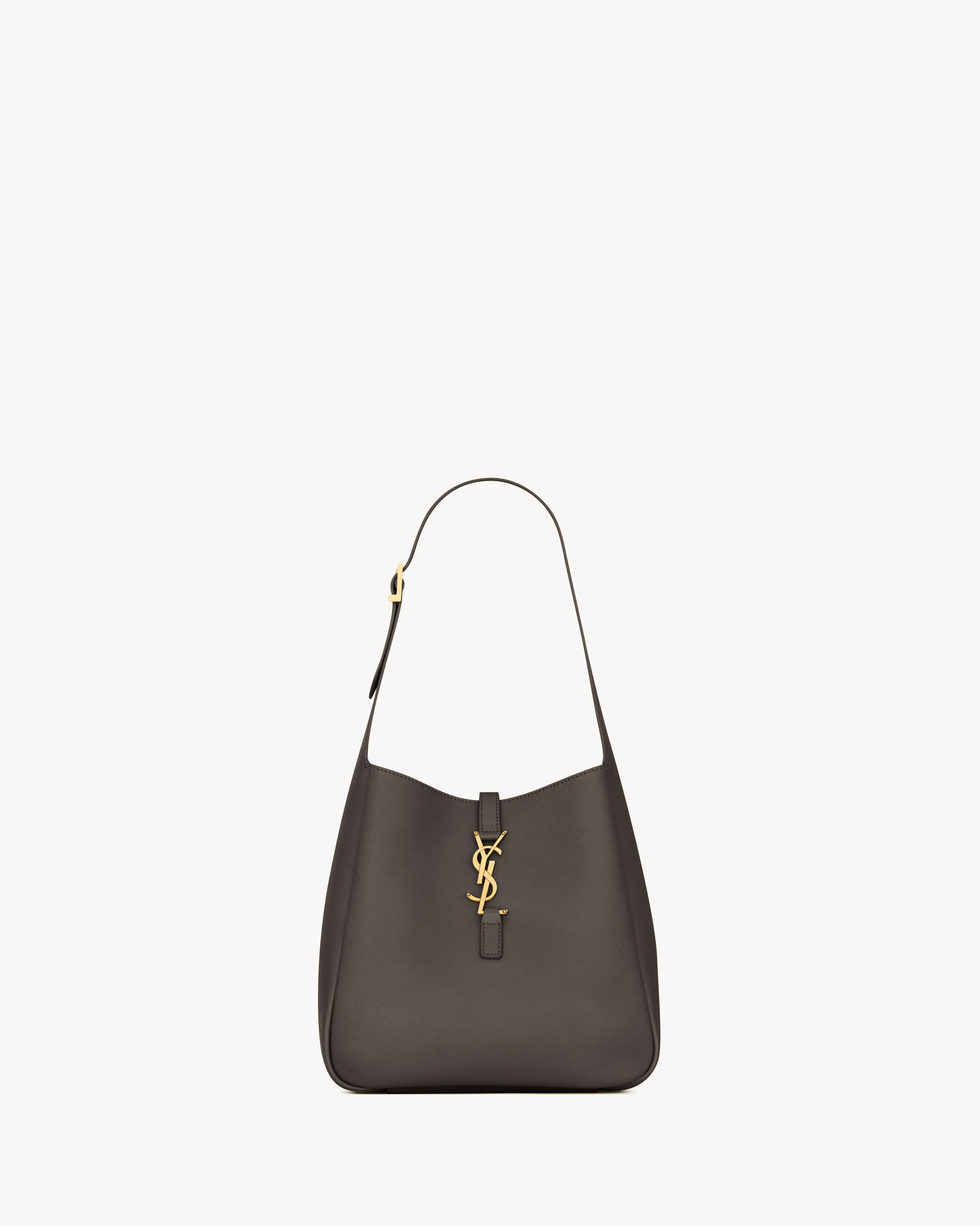 

Мягкая версия культовой сумки LE 5 A 7 Saint Laurent, серый/серебряный