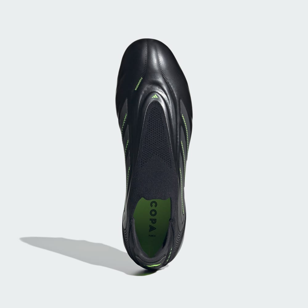 Бутсы Adidas Copa Pure 3 Elite Laceless Firm Ground Cleats, цвет Core Black/Dgh Solid Grey/Lucid Lemon — фото 3