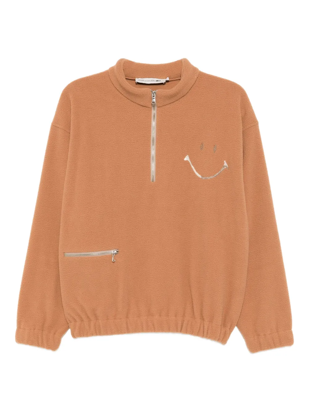 

Толстовка на молнии с вышивкой Joshua Sanders, коричневый