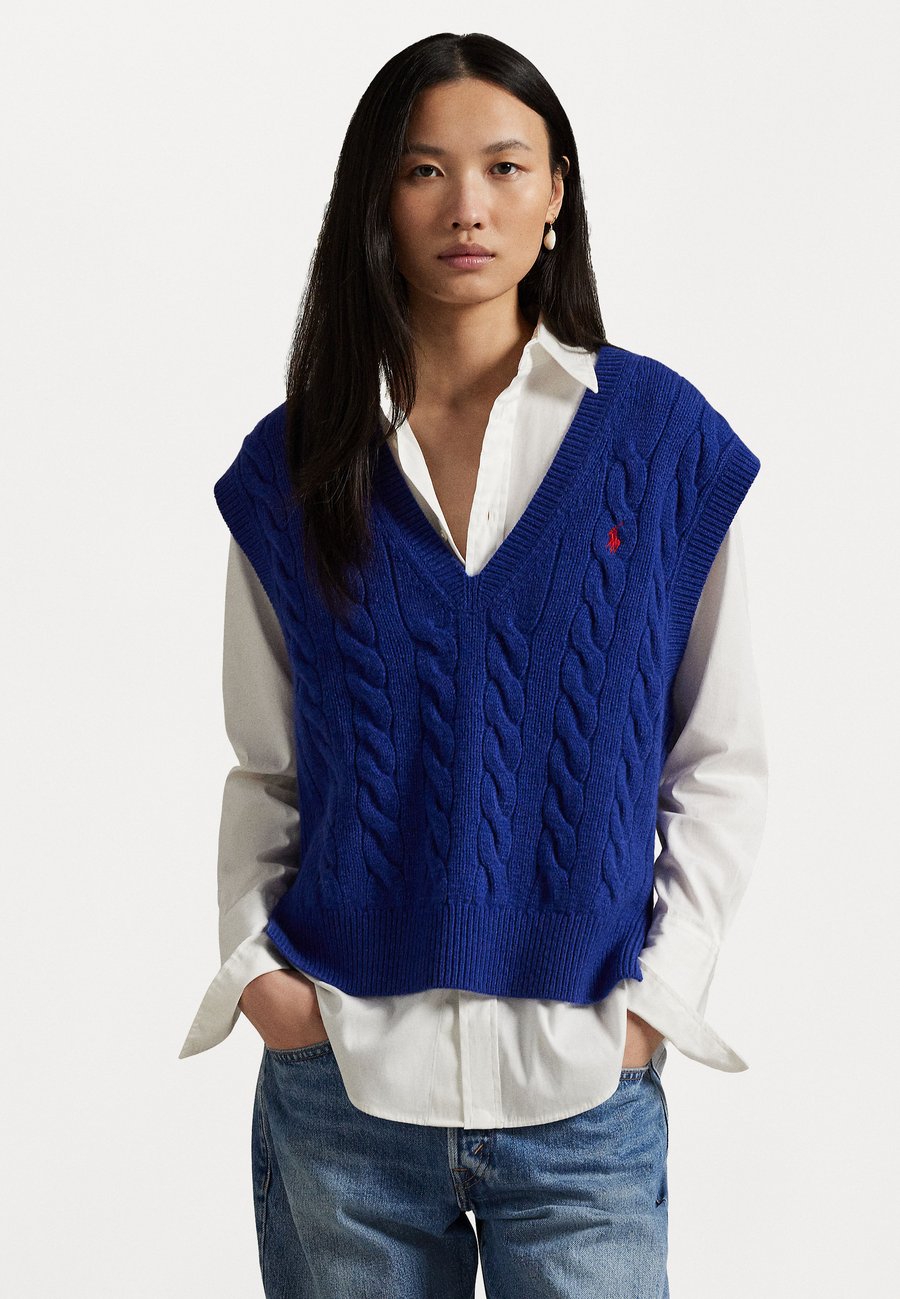 

Джемпер Polo Ralph Lauren CABLE-KNIT CASHMERE SLEEVELESS JUMPER, Midnight /Dark Blue