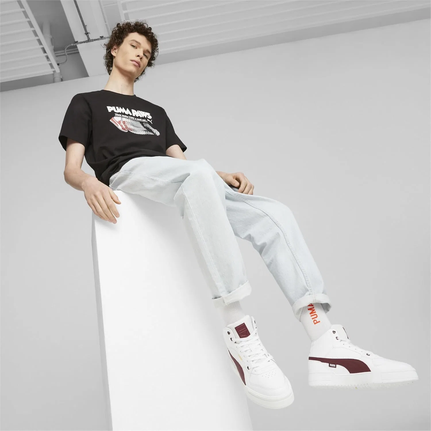 Мужские спортивные кроссовки PUMA Ca Pro Mid, 2-Puma White Dark Jasper — фото 2