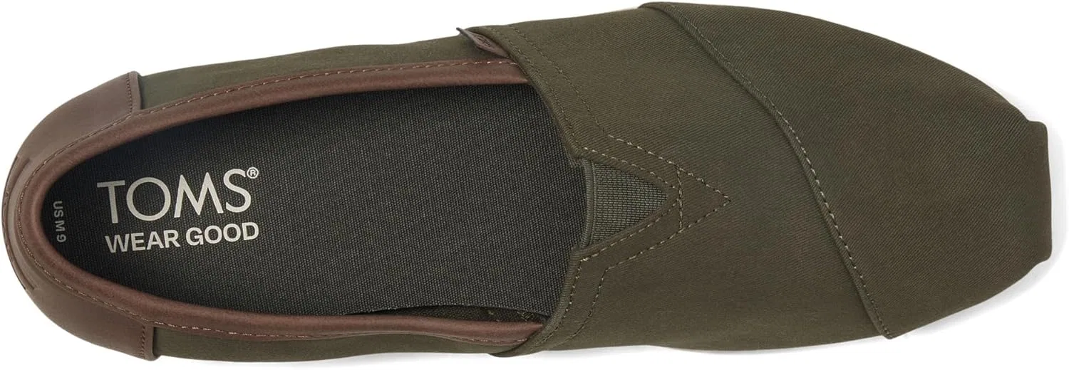 TOMS Herren Alpargata_Кроссовки Dark Sage, Dark Sage Brushed Twill Tan Synthetic — фото 2