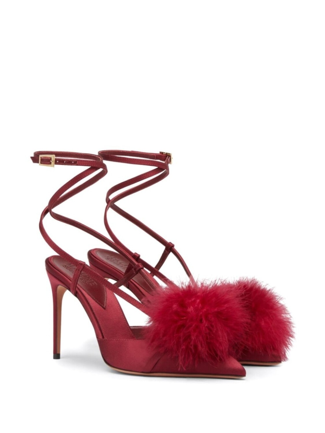 Malone Souliers туфли Rafaella 90 с ремешком на пятке, красный — фото 2