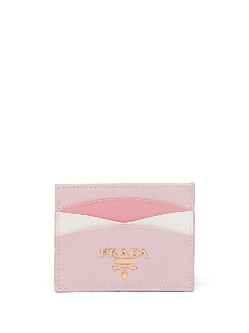 

Кардхолдер из сафьяновой кожи Prada, розовый