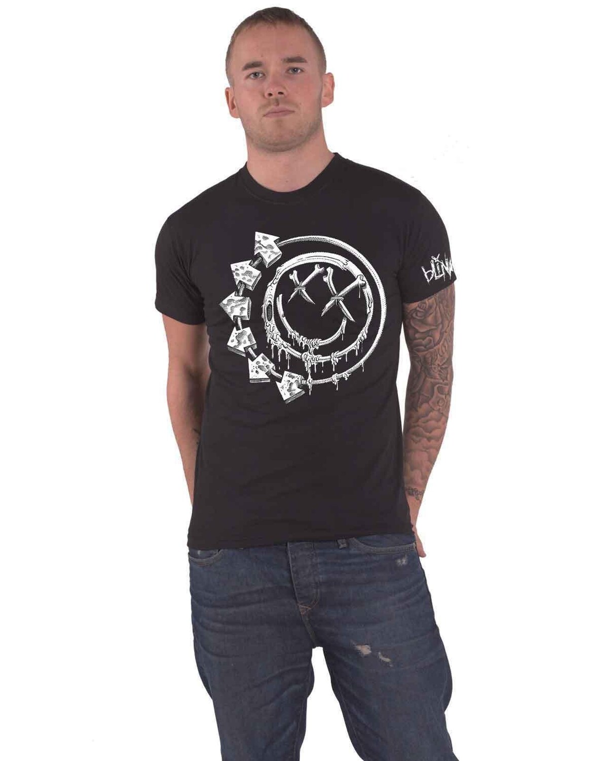 

Футболка с костями Blink 182, черный