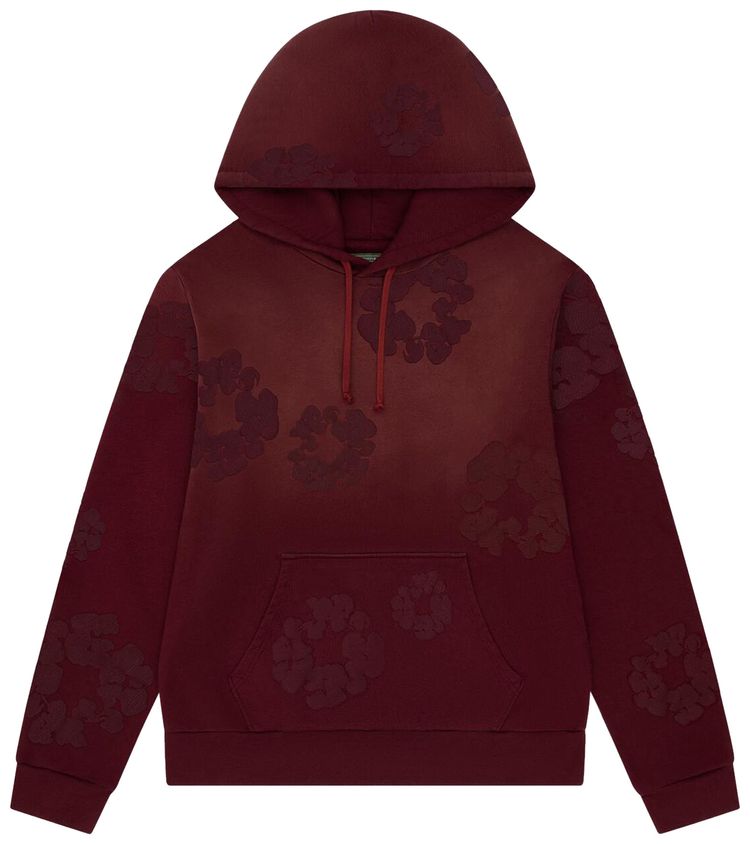 

Худи Denim Tears Faded Mono Cotton Wreath Hoodie, красный