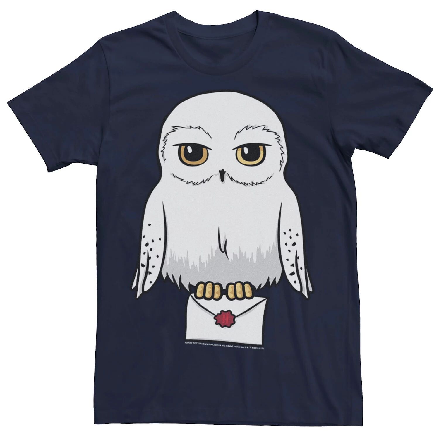 

Мужская футболка с милым мультяшным портретом Hedwig Harry Potter