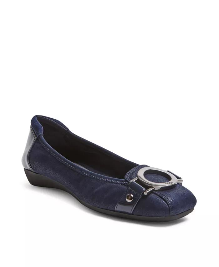 Женские балетки Umeko с открытым мысом Anne Klein, синий