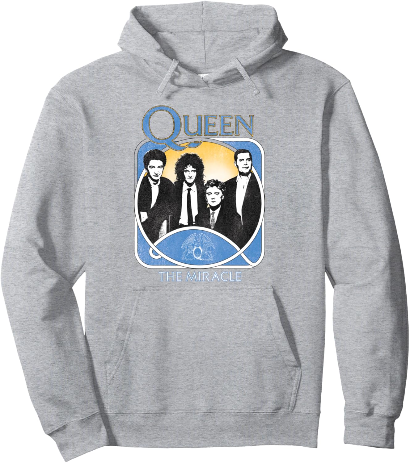 

Официальная толстовка Queen The Miracle, серая, Серый, Официальная толстовка Queen The Miracle, серая