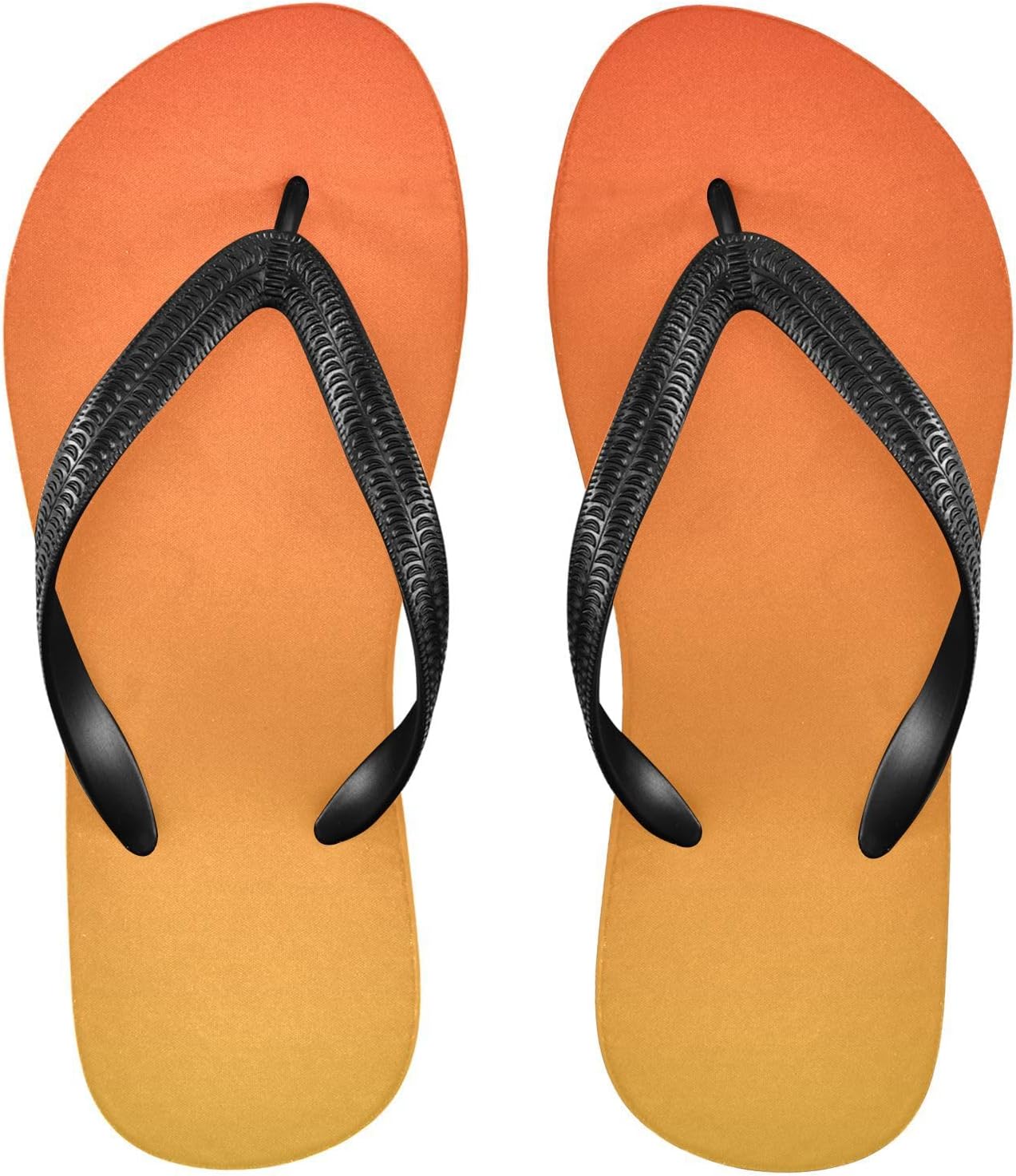 

Женские и мужские шлепанцы SPRIPORT Gradient Slim, удобные повседневные вьетнамки с мягкой подошвой, резиновая нескользящая подошва, для ванной, душа, пляжа и летних прогулок, оранжевый